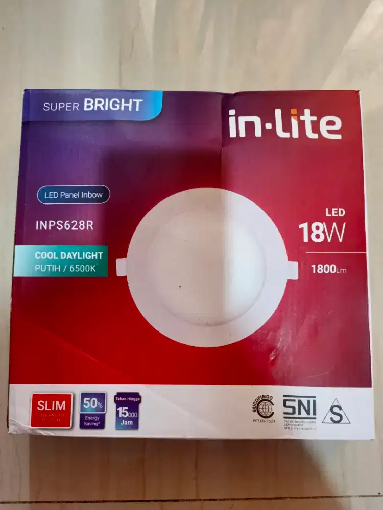 InLite LED Lampu Downlight Panel Inbow INP628R - 18 watt