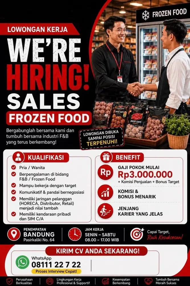 SALES FROZEN FOOD