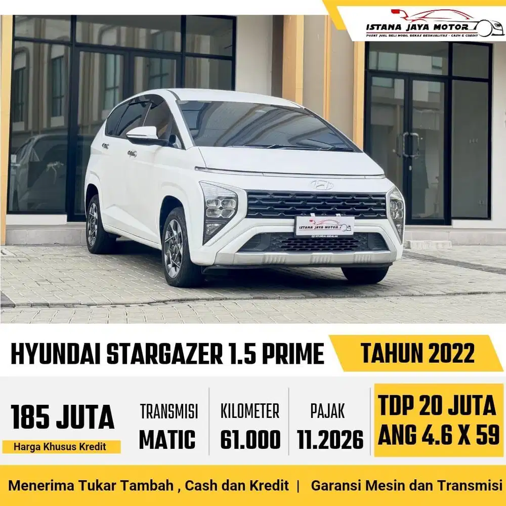 Hyundai Stargazer Prime IVT 2022 Putih