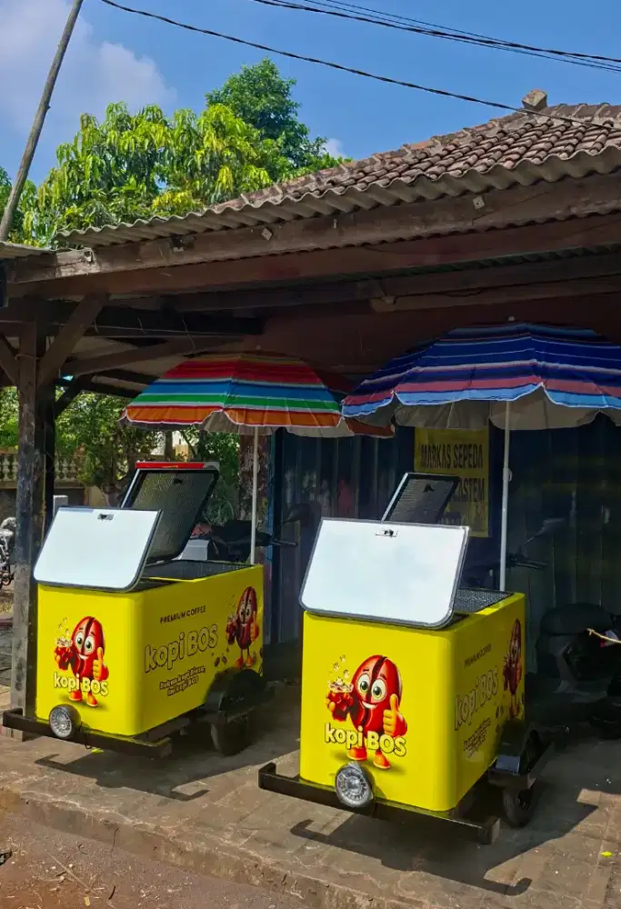 SEPEDA GEROBAK/SEPEDA LISTRIK GEROBAK /SEPEDA GEROBAK KOPI KELILING