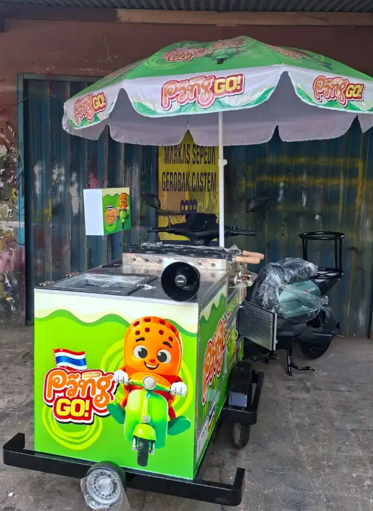 SEPEDA GEROBAK/SEPEDA LISTRIK GEROBAK /SEPEDA GEROBAK KOPI KELILING