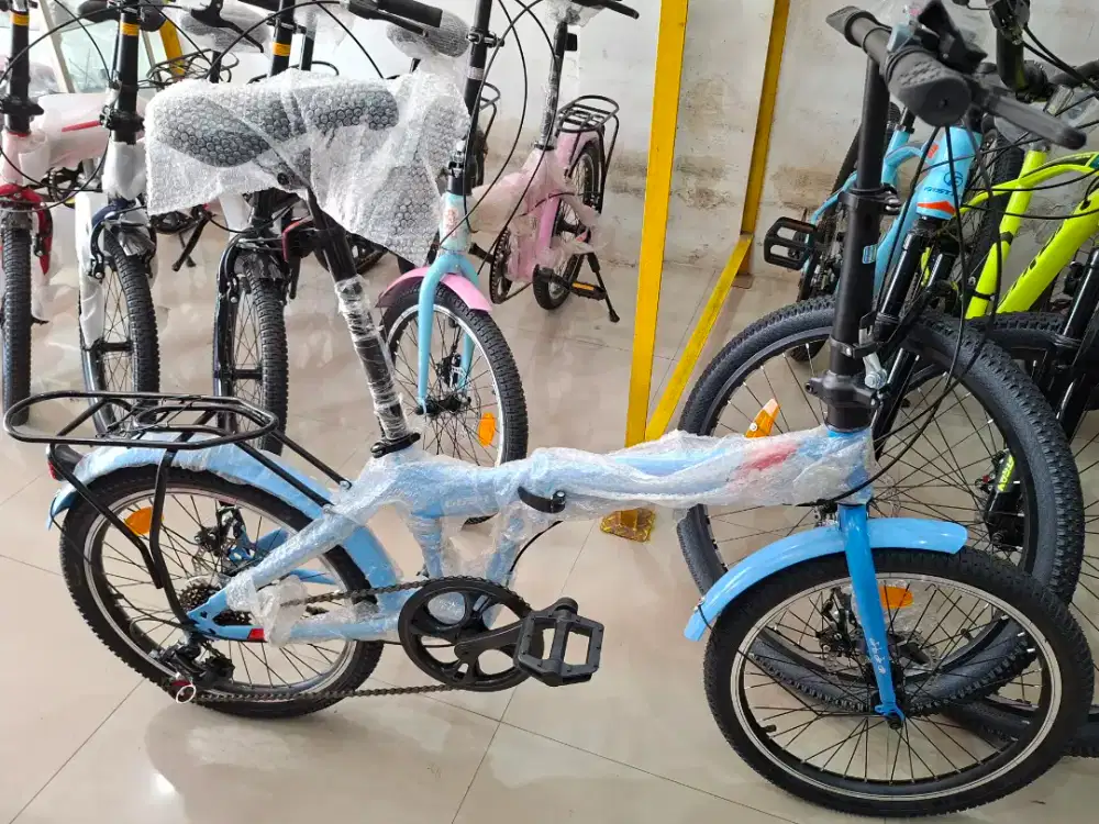 SEPEDA LIPAT 20 INCH NEW PHOENIX PRODUK PACIFIC GIGI 7 SPEED & CAKRAM