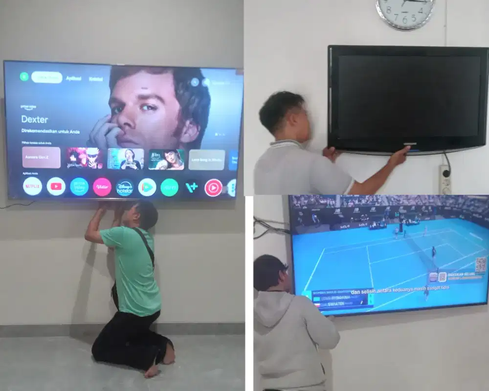 Braket +pasang atau jasa pasang terima rapih breket bracket led tv