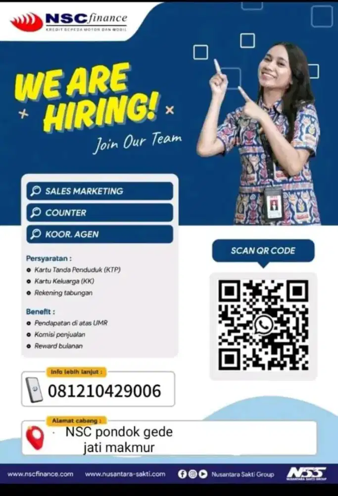 Info lowongan kerja sales marketing