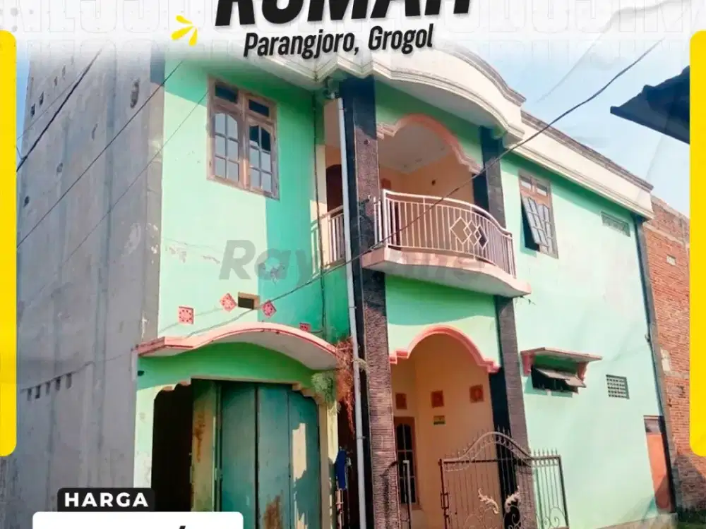 Disewakan Rumah 2 Lantai Hemat Ekonomis di Perumahan Griya Permata Asri Parangjoro Grogol Sukoharjo