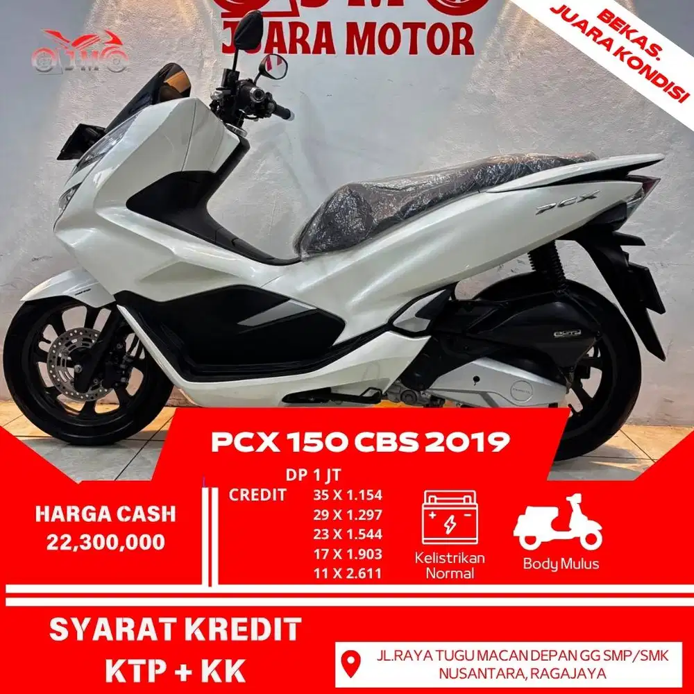 HONDA PCX 150 CBS 2019 SURAT LENGKAP UNIT SIAP PAKAI DAN TERMURAH