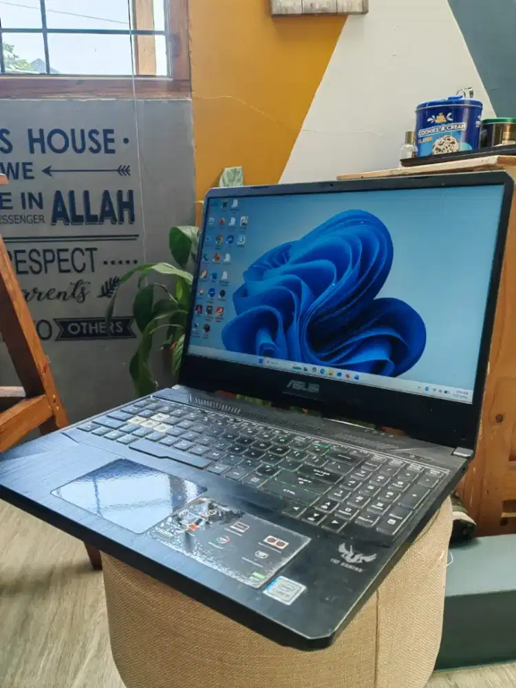 Dijual   Asus TUF FX505GT ci5 gen 9/Ram 16 GB/256 SSD, 1 TB/GTX 1650