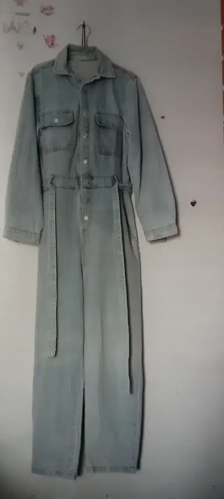Di jual jumpsuit wp jeans bahan tebal