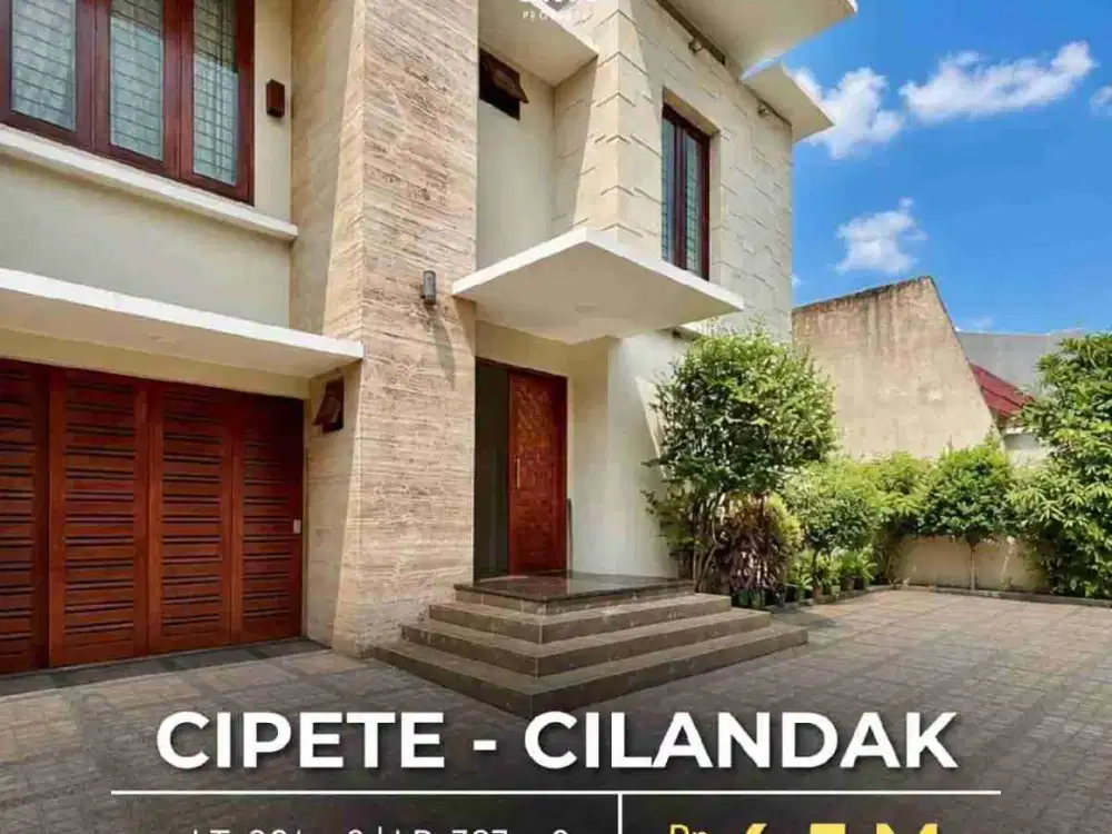 Cipete Cilandak Rumah Siap Huni Semi Furnished Dekat Stasiun MRT