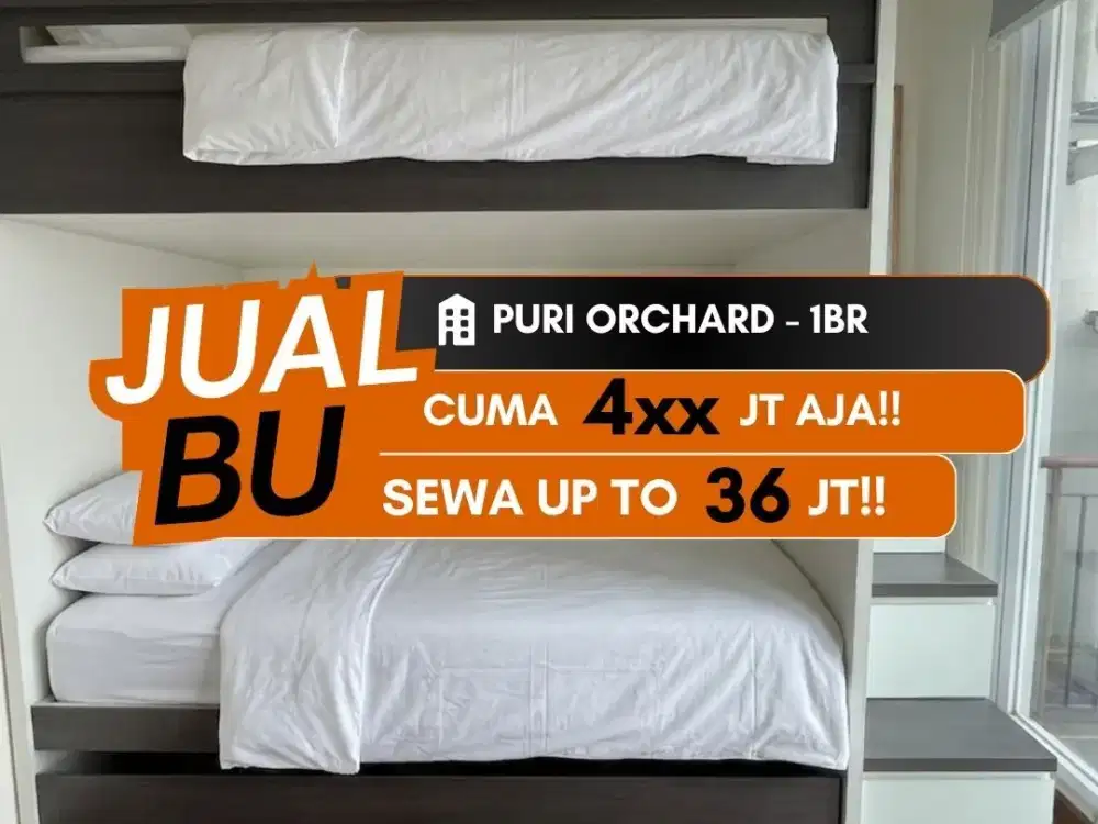 Jual BU Apartemen Puri Orchard 1BR Full Furnished