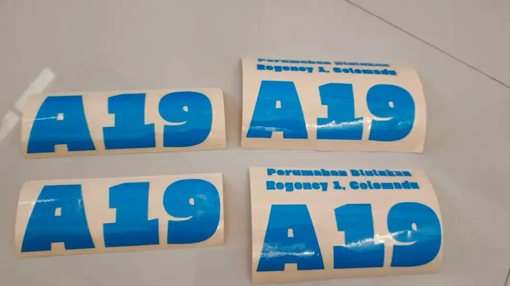 Sticker cutting unt no rumah & kaca film ready