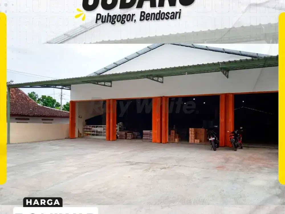 Gudang Super Luas Bangunan Terawat Siap Pakai di Puhgogor Bendosari Sukoharjo