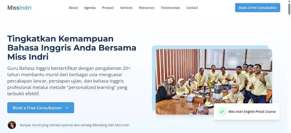 Kursus Privat Bahasa Inggris untuk anak