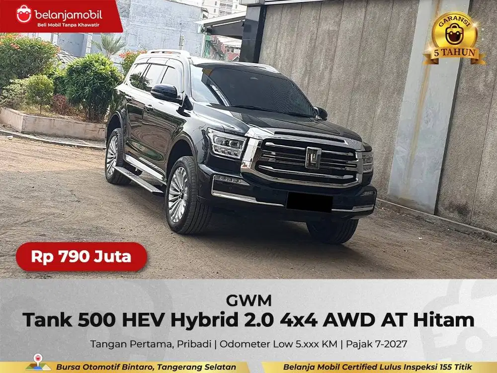 [ 4x4 - KM 5RB ] GWM Tank 500 HEV Hybrid 2.0 AWD AT 2024/2025