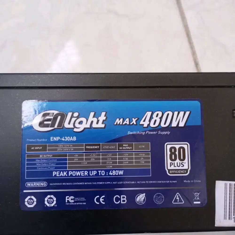 PSU power supply Enlight Max 480 80+