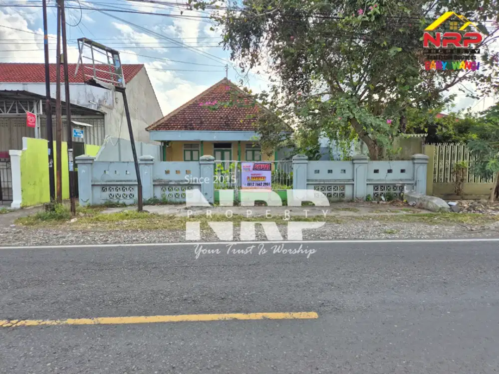 Dijual Tanah Bonus Bangunan Klasik di Genteng Banyuwangi