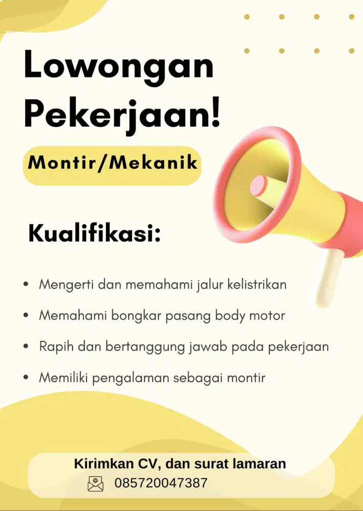 Dibutuhkan segera montir kelistrikan untuk variasi lampu motor