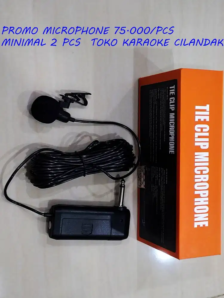 mic kabel clip on