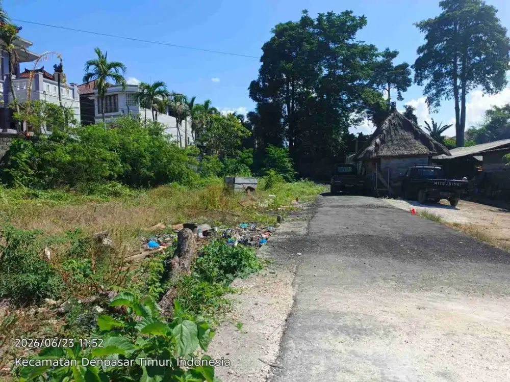 di jual tanah dengan luas 2,29are di noja Kesiman Gatot Subroto