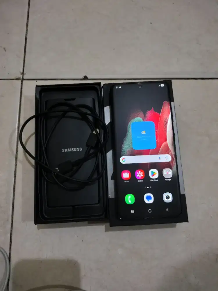 samsung s21 ultra, ram 12/256Gb, fullset ori sein mulus nominus