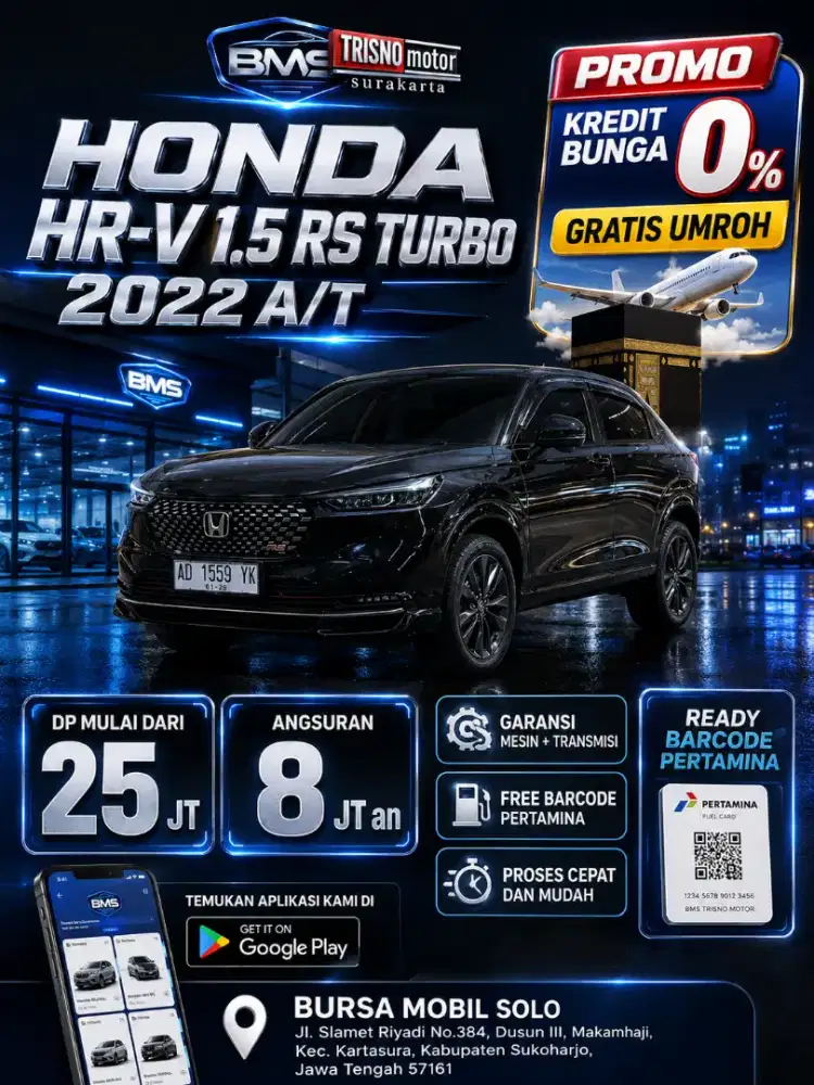 ( Dp 25 Jt) HR-V RS TURBO 2022 AT