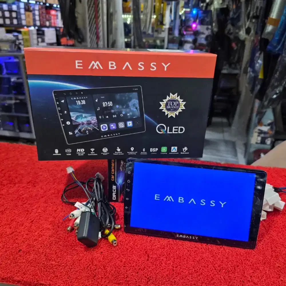 Head Unit Android EMBASSY SATURNUS EM 999 RAM 6GB ROM 128GB QLED 9 in