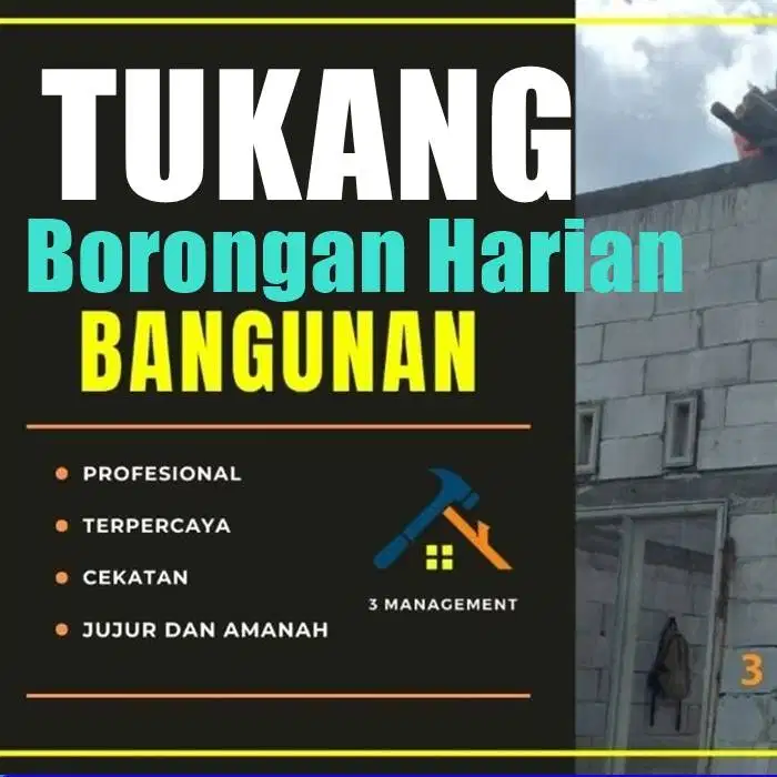 TUKANG Harian Borongan Bangunan CAT KERAMIK TEMBOK TALANG PLAPON PAGAR