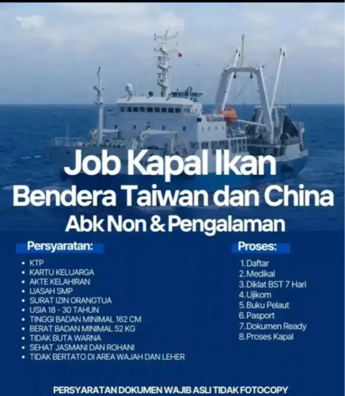 DI BUKA UNTUK ABK NON&EX KAPAL LUAR