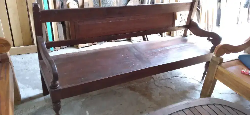 Ready kursi resban panjang jati murah