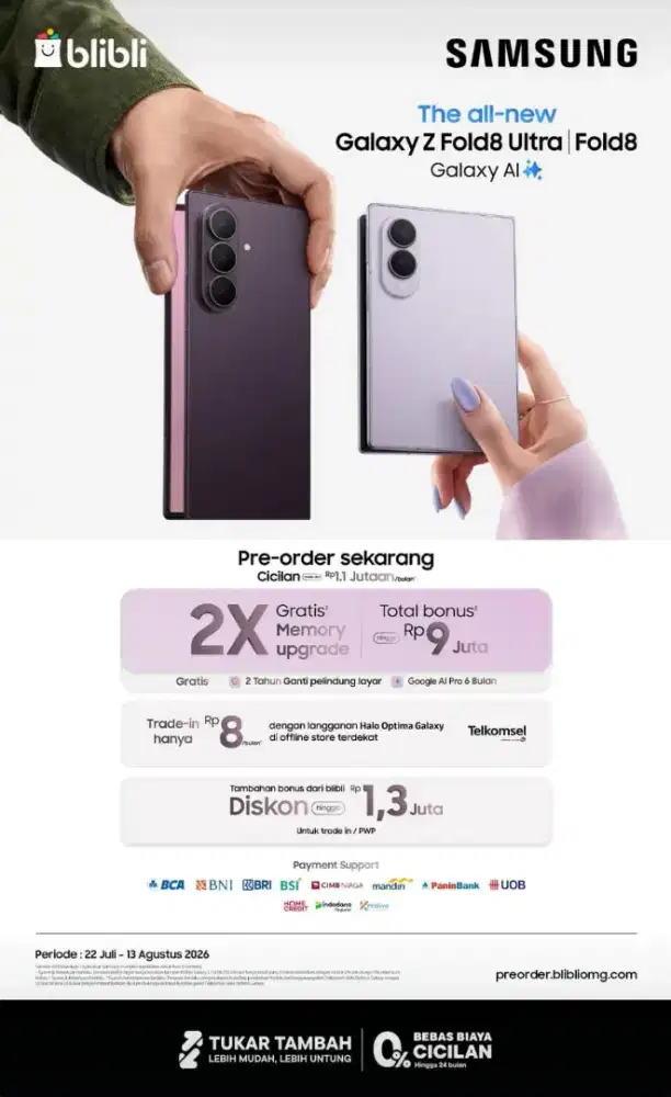 ​[PROMO PRE-ORDER] Samsung Galaxy Z Fold8 Ultra | Fold8 - Official