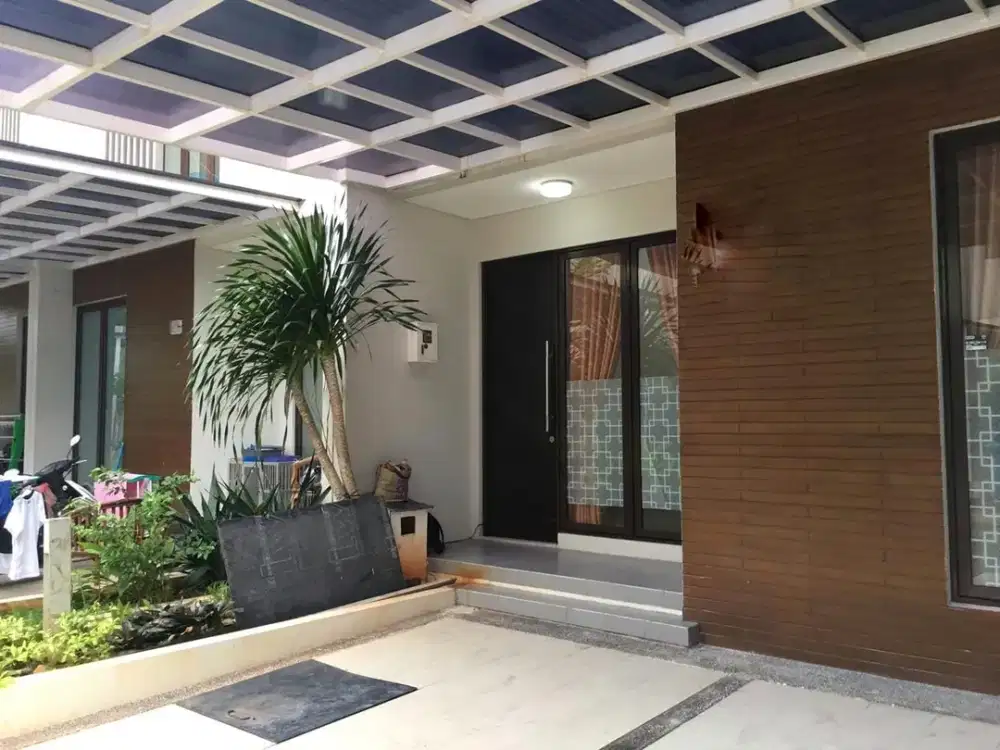 Rumah Mezanine Modern Cluster Shinano – 3+1 KT, Kanopi Belakang
