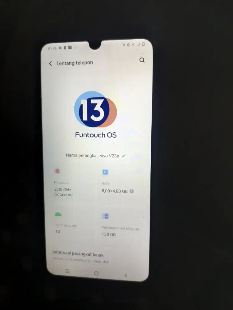 Vivo v23e ram 8+4gb kamera bening 64mp depan 50mp hp ORI BKN hp palsu