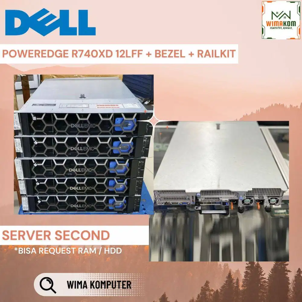 SERVER DELL R740XD 12 LFF 2x XEON Gold 6154 72 CORE RAM 256GB HDD 40TB