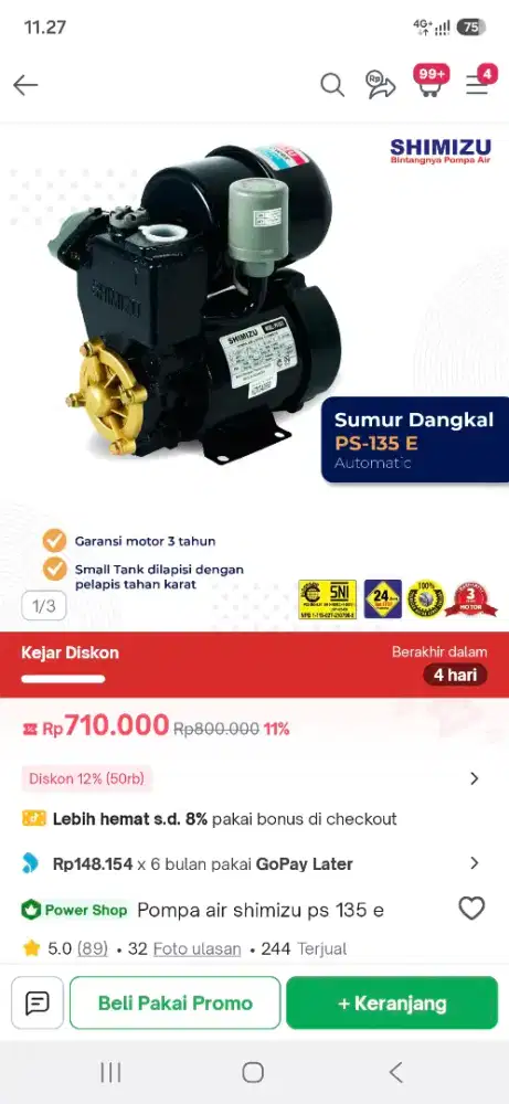 Mesin air shimizu