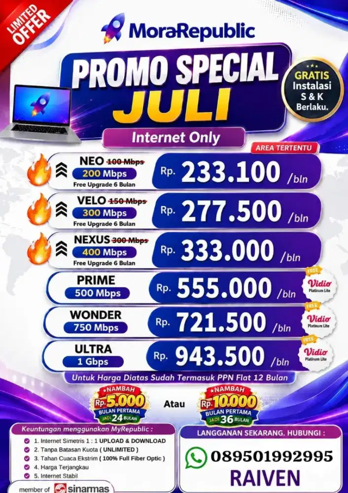 PROMO PAKET WIFI MYREPUBLIC