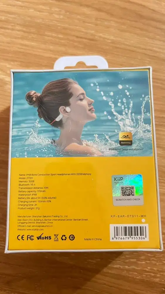 KIIP wireless DTS11 Headset bluetooth 5,4 Bone conduction Earphone