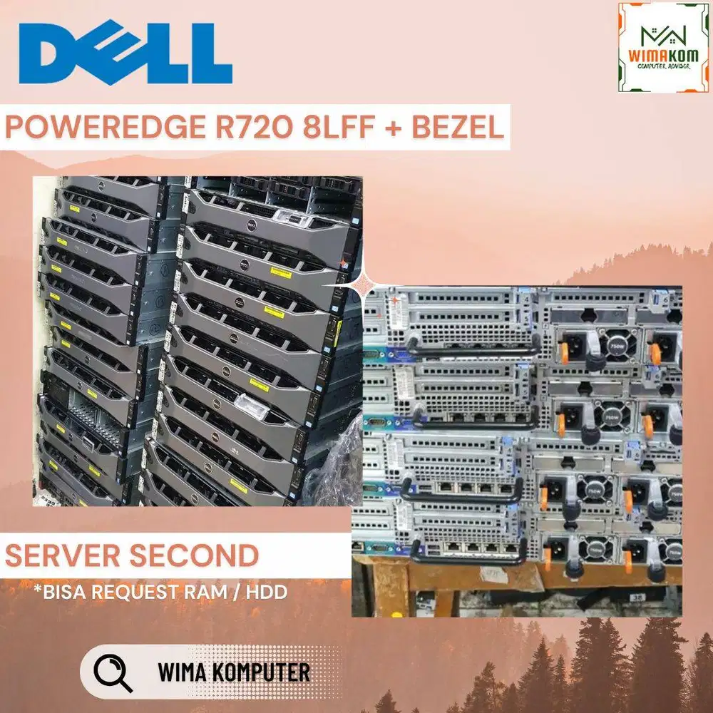 SERVER DELL R720 8 LFF 2x XEON E5-2658 32 CORE RAM 128GB SAS 4TB