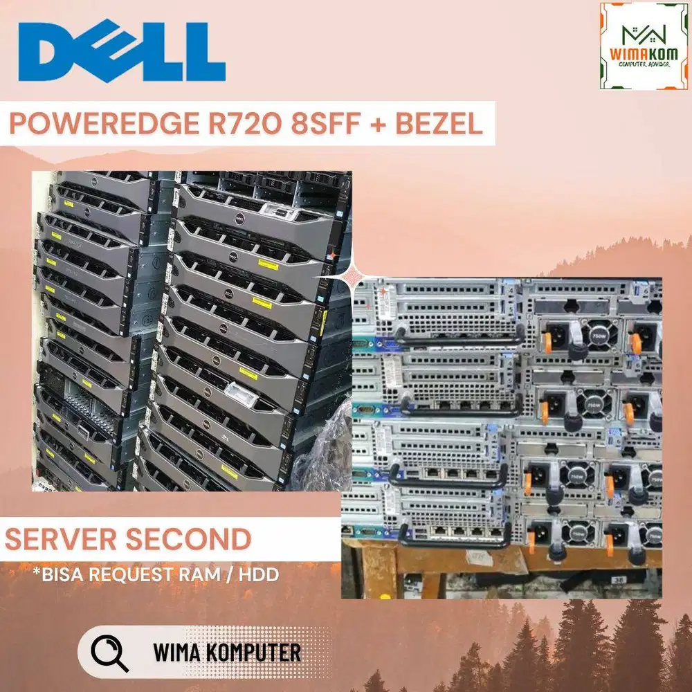SERVER DELL R720 8 SFF 2x XEON E5-2670v2 40 CORE RAM 64GB SAS 1.2TB
