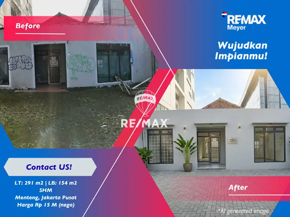 Dijual Rumah Komersial di Menteng, Jakarta Pusat