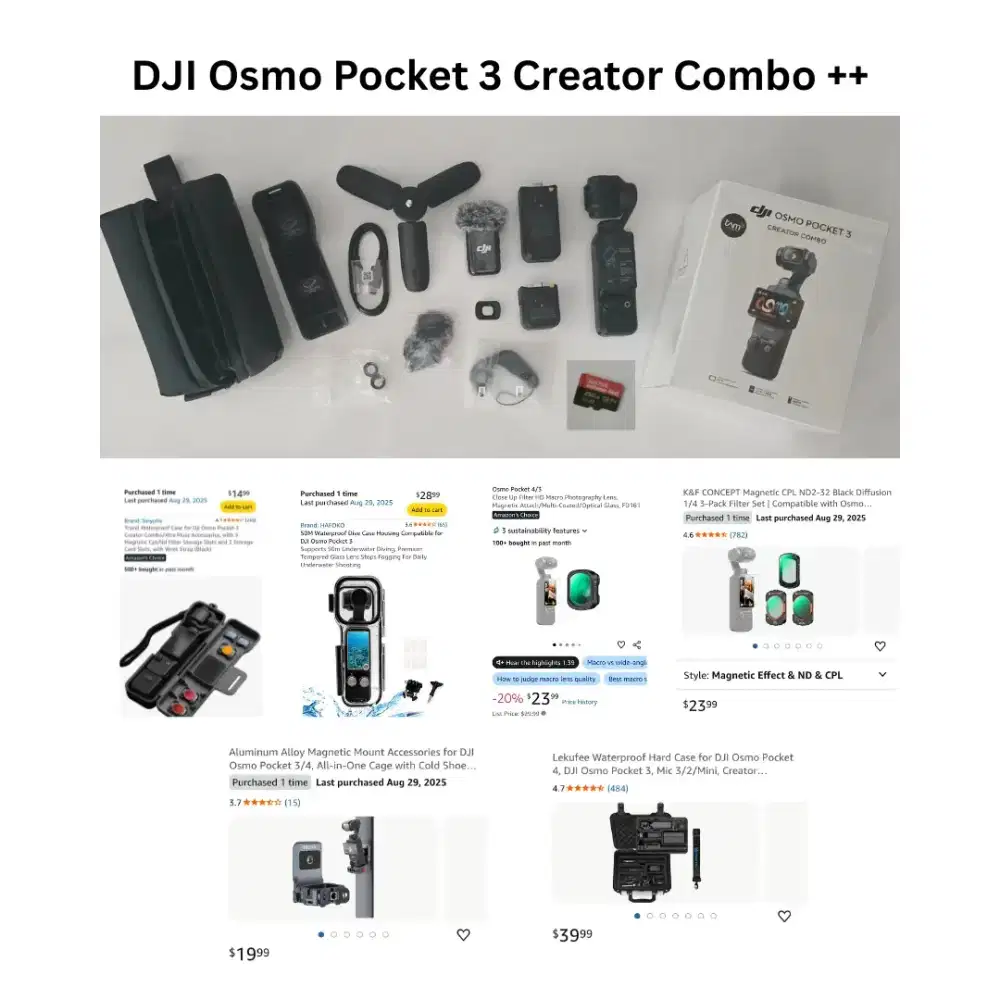 DJI Osmo Pocket 3 Creator Combo ++