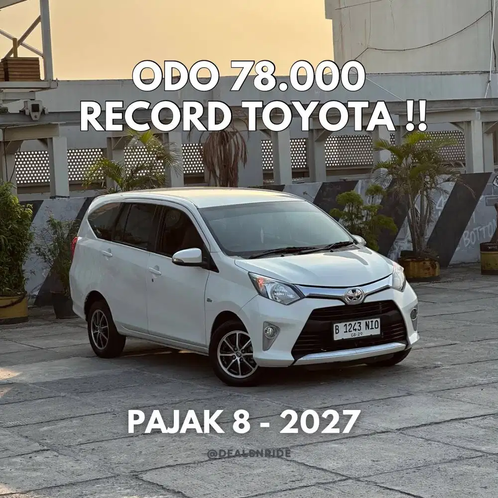ODO 78.000 ANTIKK !! PAJAK 8/2027 TOYOTA CALYA G AT 2019 SIAP PAKAI