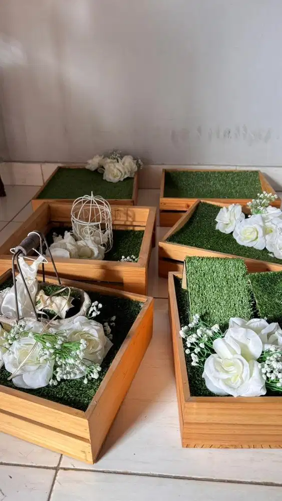 BOX Kayu Kotak Seserahan - Tanpa Tutup