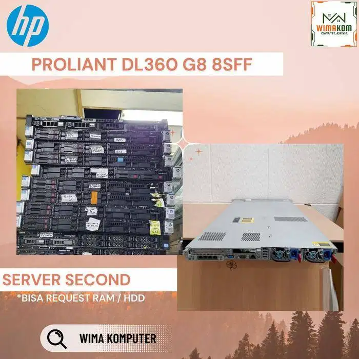 SERVER HP DL360 G8 8 SFF 2x XEON E5-2658 32 CORE RAM 64GB SAS 1.2TB