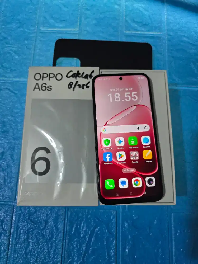 Oppo A6s Coklat 8+16/256gb Mulus Normal