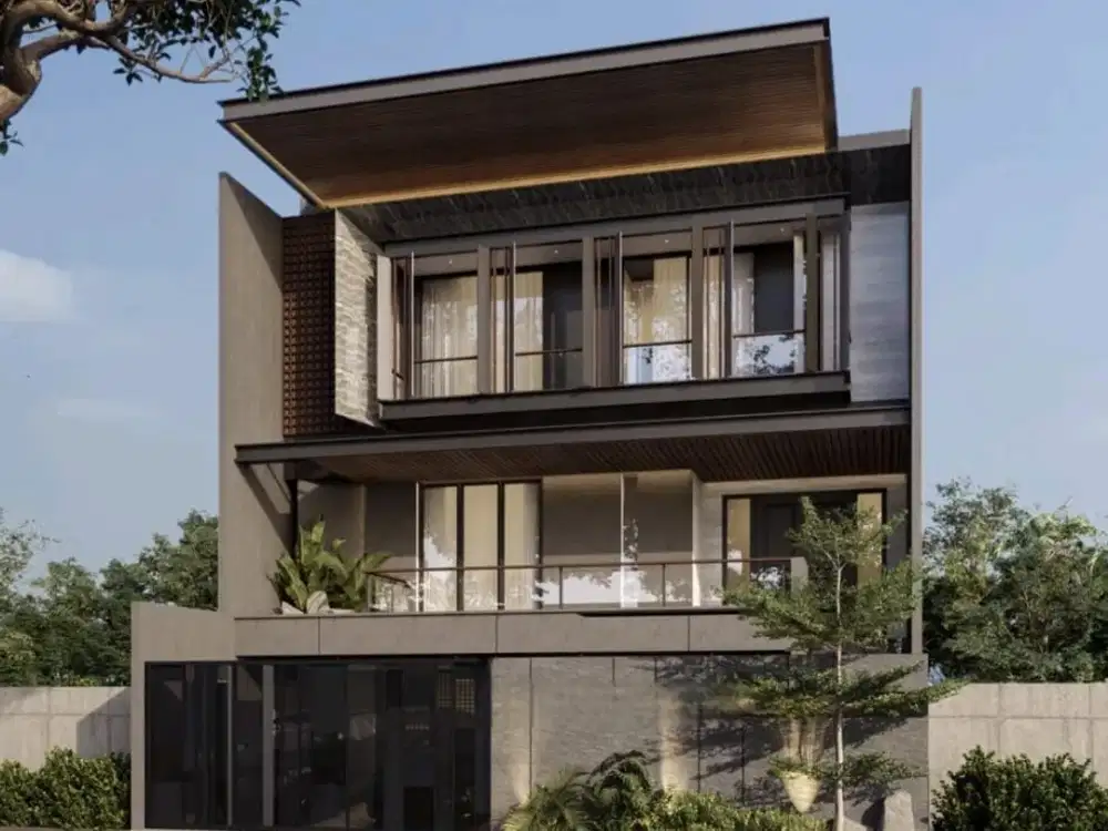 Dijual Rumah 3 Lt Baru Gress Minimalis Modern di Waterfront Citraland Surabaya
