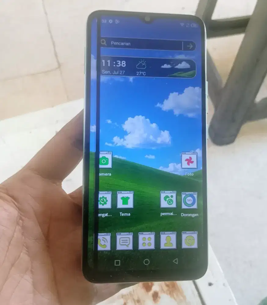 Infinix hot 12i.Ram 4+3/64, kelengkapan HP plis charger.