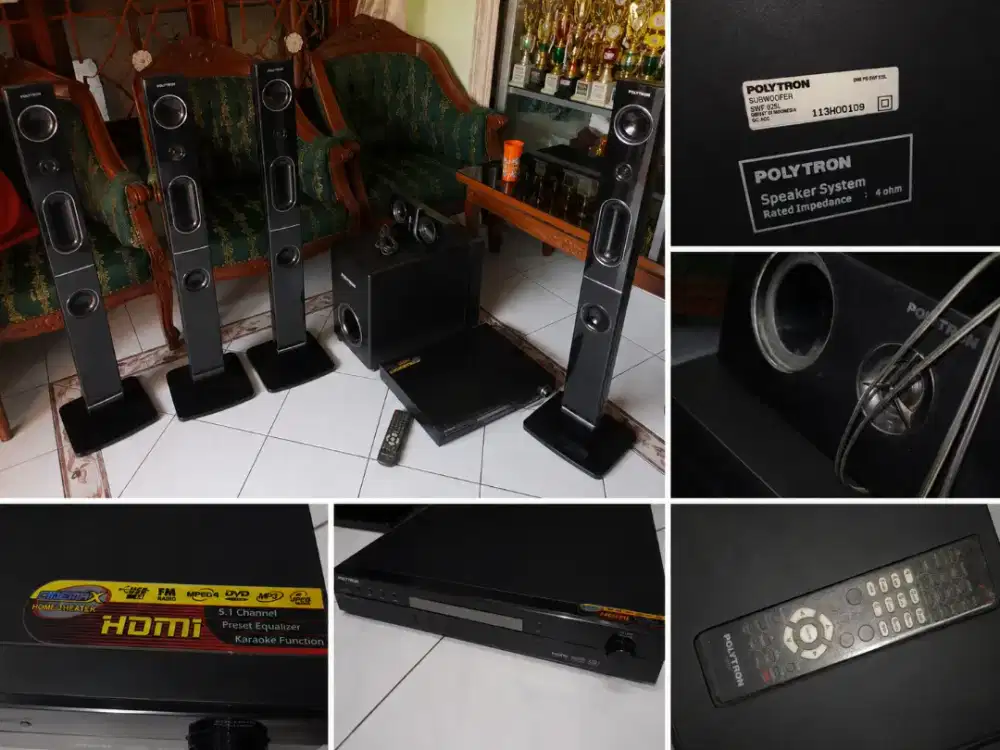 Polytron Home Theater 5.1 Channel HDMI Full Set
