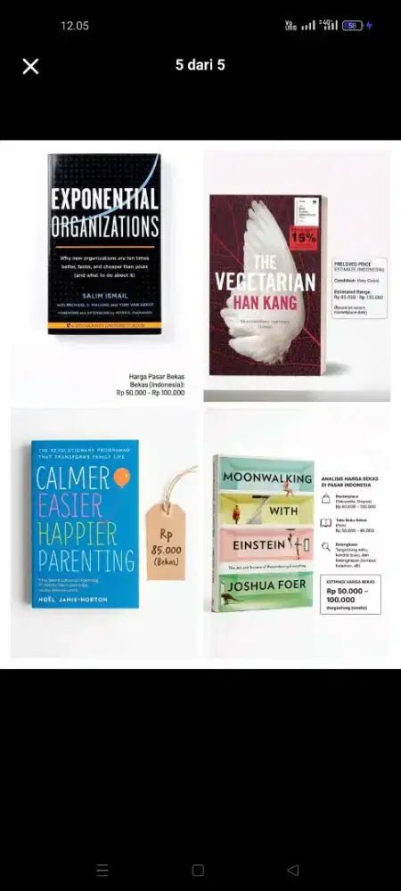 BUKU IMPORT ORIGINAL (PRELOVED LIKE NEW)