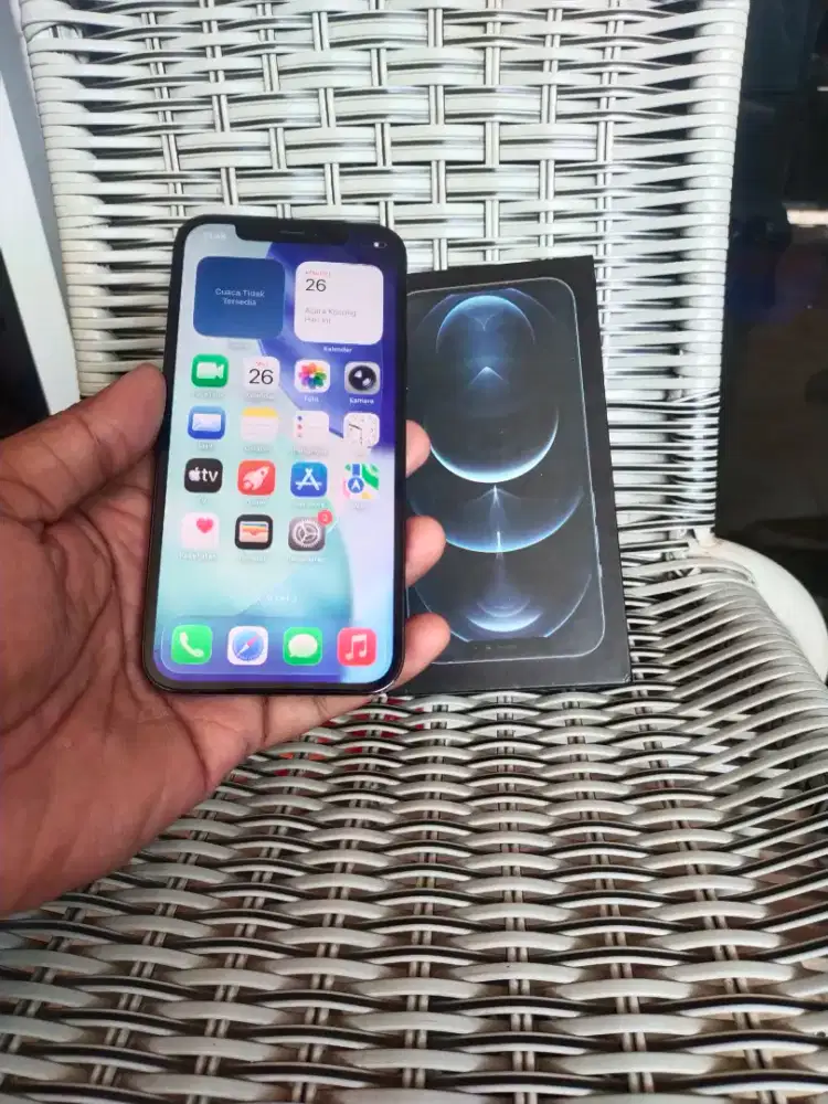 Iphone 12 pro 128gb inter Allprovider fullset mulus bisa tt hp