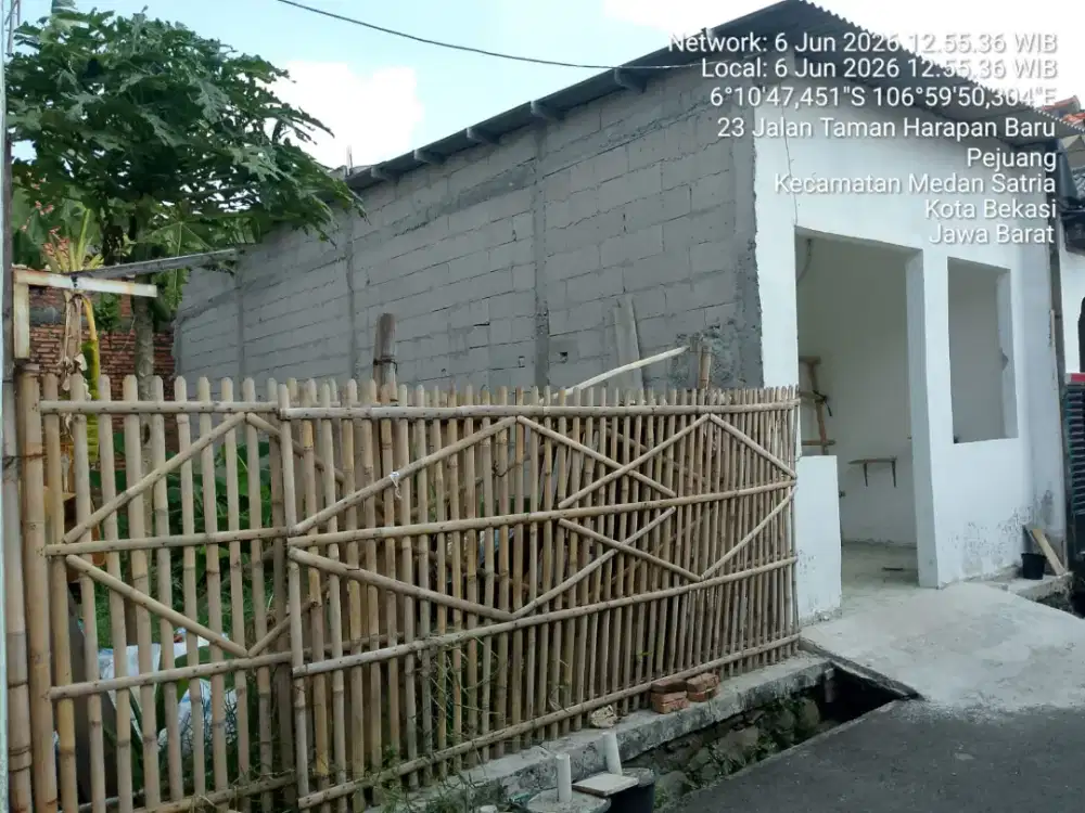 JUAL TANAH+RUMAH 1 SURAT LUAS 87 KOTA BEKASI